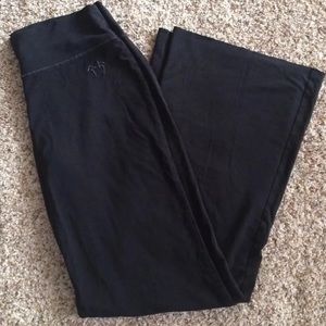 Green Apple Black Yoga Pants Small Bamboo